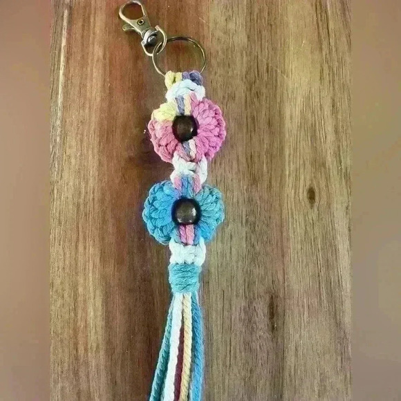 Rainbow flower keycharms - Picture 5 of 5
